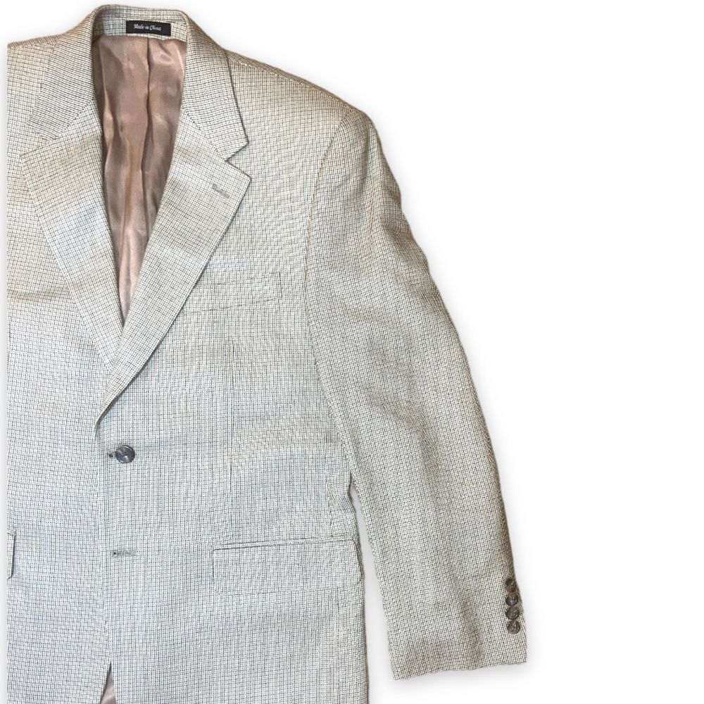 Men’s 2-button sport coat blazer jacket size 40R Lauren by Ralph Lauren 100% - Picture 2 of 16